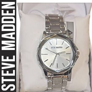 Steve Madden Optik Watch- Silver